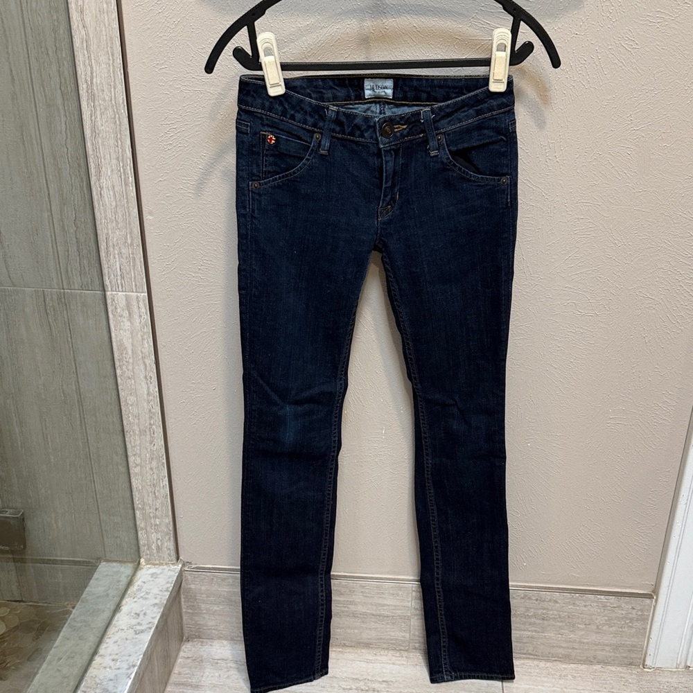 Hudson Jeans Dark Blue Ankle & Cropped Denim
